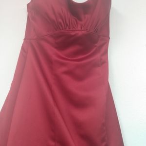 Red David's bridal dress